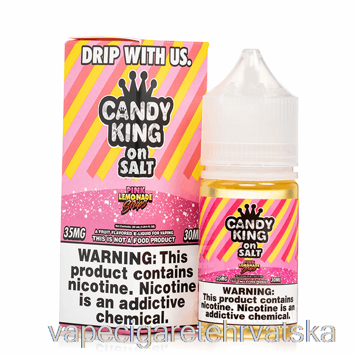 Vape Hrvatska Pink Lemonade Strips - Candy King Soli - 30ml 50mg